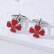 thumbnail image 2 of Gemelos Premi en forma de corazón con forma de trébol de cuatro hojas para hombre, 2 of 2