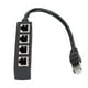 thumbnail image 1 of Adaptador divisor RJ45 de 1 a 4 puertos, transmisión suave, excelente conexión, adaptador de Cable de red, 1 of 5