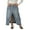 Blue, variant on Baby Sweetie Women Denim Skirt Summer Casual Elastic Front Split Midi Skirt Jeans for Beaches Vintage 90s Long Skirt Club