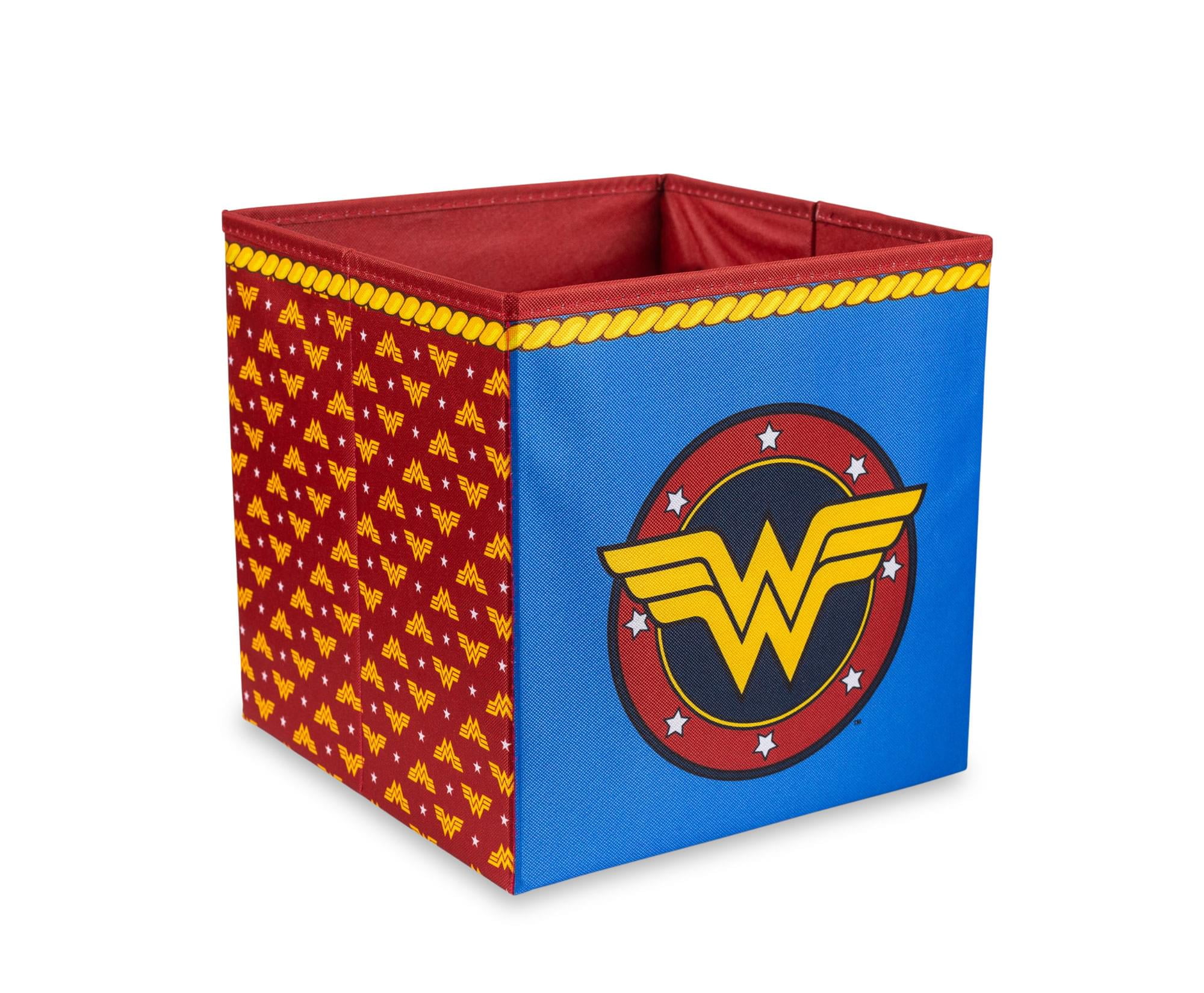 SUPERMAN "BLUE" Folding Storage Bin 10.5" x 10.5" x 10.5" DC Comics - NEW 