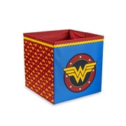 DC Comics Wonder Woman Logo Storage Bin Cube Organizer | 11 Inches