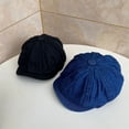 thumbnail image 2 of CoCopeanut Beret Cap New Autumn Winter Hat Caps for Men Women Adjustable Ivy Newsboy Flat Cap High Quality Solid Knitted Hat Berets Gifts, 2 of 6