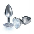 thumbnail image 4 of Sexy, Kinky Gift Set Bundle of The Silver Starter, Bejeweled Heart Stainless Steel Plug, Diamond and Icon Brands The Silver Starter, Bejeweled Heart Stainless Steel Plug, Violet, 4 of 5