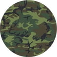thumbnail image 1 of Ahgly Company Indoor Round Patterned Mid Gray Novelty Area Rugs, 10' Round, 1 of 6