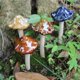 thumbnail image 1 of 4pcs Ceramic Garden Mushrooms Figurine Simulation Mushroom Model for Flower Pot Lawn Ornament Decorative Mushrooms Fairy Garden Miniature Red, 1 of 5