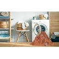 thumbnail image 2 of Ahgly Company Machine Washable Indoor Square Transitional Construction Cone Orange Area Rugs, 4' Square, 2 of 7
