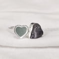thumbnail image 2 of Natural Tanzanite Ring, Raw Tanzanite Ring, December Birthstone, Heart Stone Adjustable Ring, 925 Sterling Silver, Womens Ring, Christmas, Handmade, Statement Jewelry, Rough Gemstone Jewelry, 2 of 4