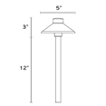 thumbnail image 3 of Low Voltage LED Outdoor Cast Brass Natural Bronze Path Light Area Garden Patio Driveway Lighting, 3 of 8