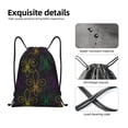 thumbnail image 6 of Bingfone Mardi Gras Carnival Drawstrings Backpacks Bags For Men Women Gym Drawstrings Bag, 6 of 9