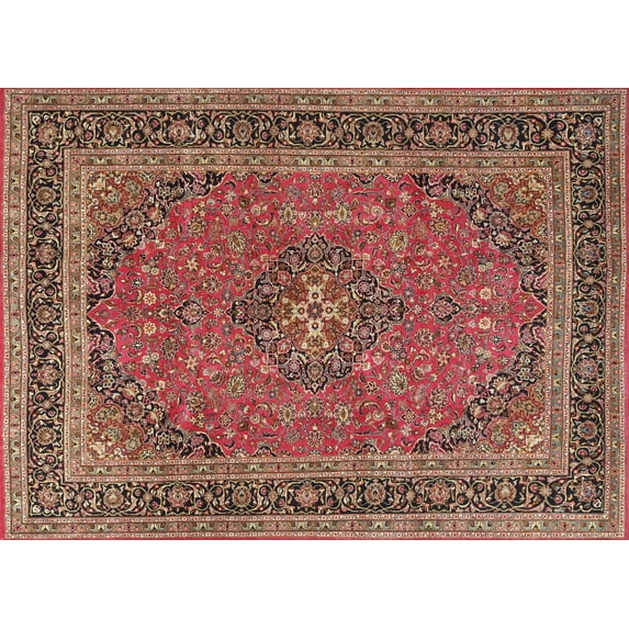 Ahgly Company Machine Washable Indoor Rectangle Traditional Light Copper Gold Area Rugs, 6' x 9'