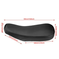 WRISTBIQUE Motorcycle Scooter Seats Cover Black Foam 1Set
