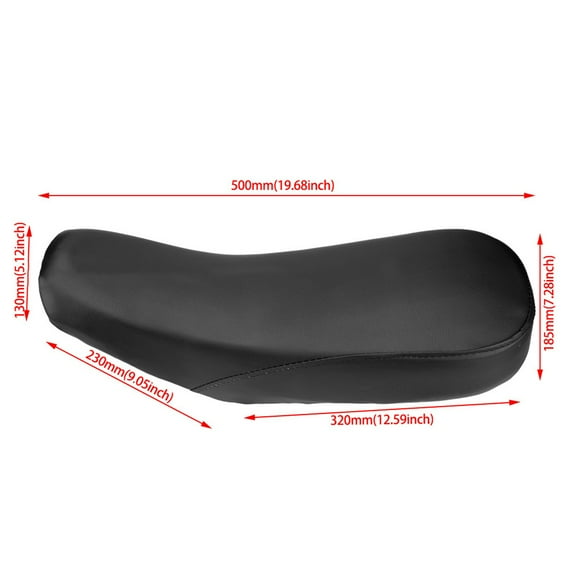 WRISTBIQUE Motorcycle Scooter Seats Cover Black Foam 1Set