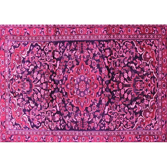 Ahgly Company Indoor Rectangle Persian Pink Traditional Area Rugs, 2' x 3'