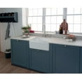 thumbnail image 2 of FRANKE Manor House Drop in/Farmhouse Fireclay Kitchen MHK110-24WH White Sink, 2 of 2