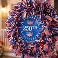 thumbnail image 5 of Patriotic Wreath for Front Door, Fourth of July Decorations, Front Porch Decor Outdoor, Red White and Blue Door Decor, 250Th Anniversary America Wreath, Single Pack, 5 of 7