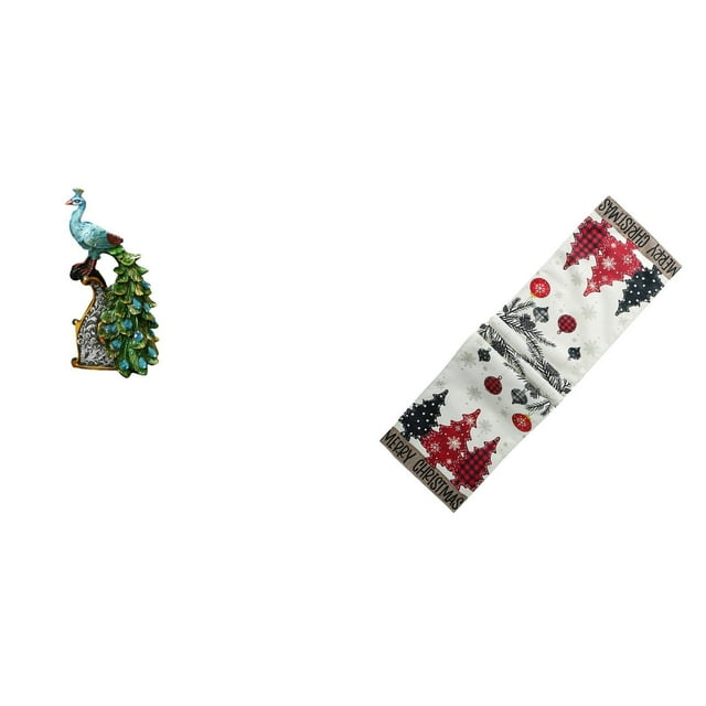 Figura de escritorio,Estante de estatua de pavo real para escritorio,decoración del hogar,Figura decorativa creativa para la oficina y el hogar.,Camino de mesa navideño,Camino de mesa