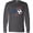Grey, variant on Inktastic Soccer Ball, Net with American Flag Colors Long Sleeve T-Shirt