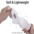 thumbnail image 4 of Comwarm Shower Shoes for Women Men, Quick Drying Lightweight Non Slip Pool Slides Slippers with Drain Holes, White, 4 of 6