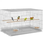 Renwick Metal Flight Cage for Birds, Light Gray