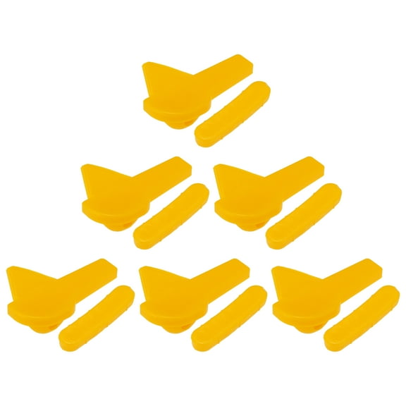 6 Sets Motorcycle Tire Changer Plastic Insert Tire Demount Head Tire Side Protect for Duck Head Repair 2.24"x0.79"x0.98"