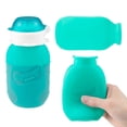 thumbnail image 2 of Bolsa reutilizable de silicona Bottle Squeasy Snacker Aqua de 180 ml, 2 of 9