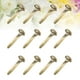 thumbnail image 5 of 100 mini clavos redondos de 8 x 16 mm, con forma de cuerno de dos patas, para manualidades infantiles (dorados), 5 of 6