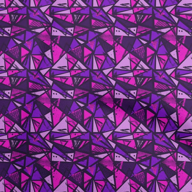 oneOone Silk Tabby Violet Fabric Abstracts Sewing Craft Projects Fabric Prints By Yard 42 Inch Wide