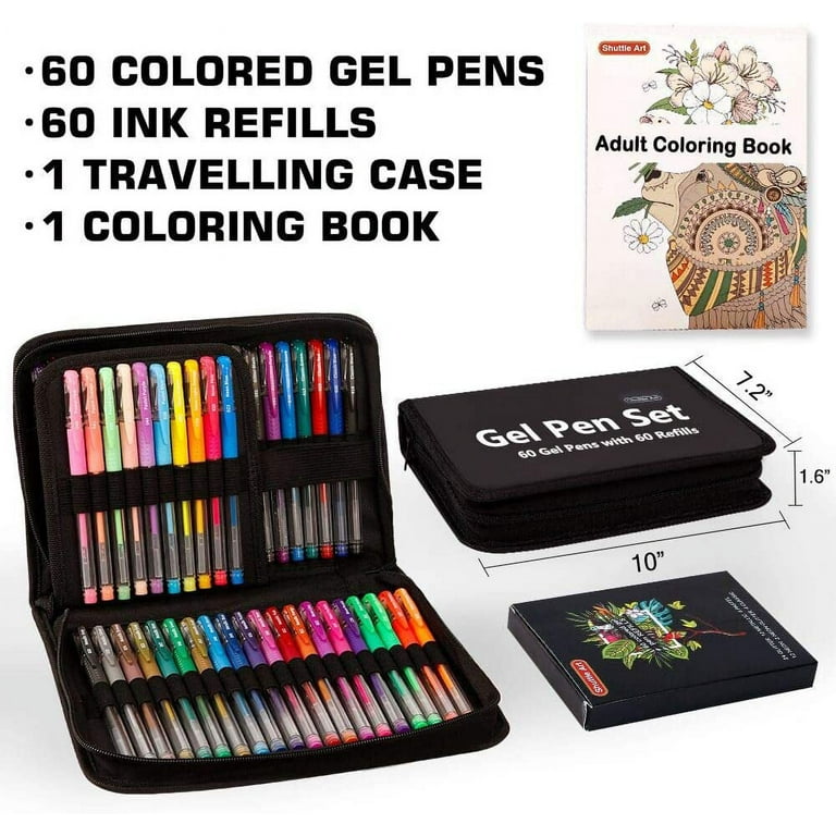 Soucolor 60 Glitter Gel Pens Swatch 