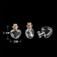 thumbnail image 5 of Ksopiavobs Mini Cute Glass Bottles Pendant Love Hearts Shape Small Diy Hanging Bottles With Cork Diy Jars Gifts Vial (100, Heart), 5 of 5