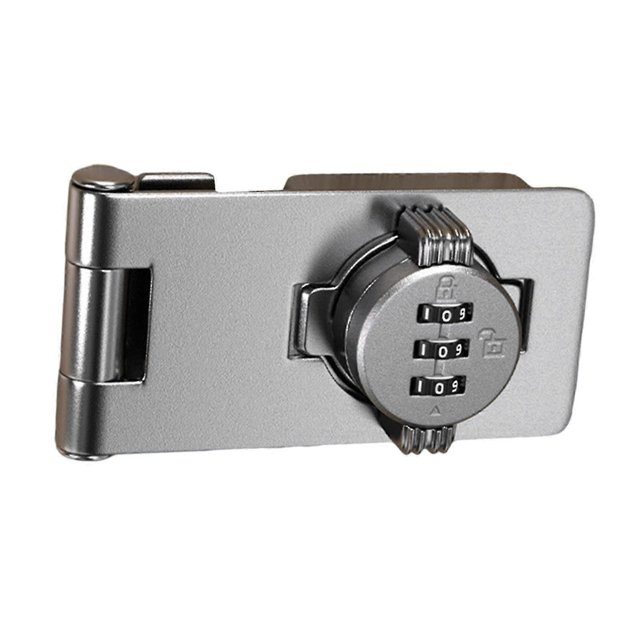 Cabinet Combination Lock with Screw Security Lock Bathroom Password Rotary Hasp