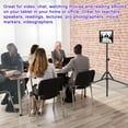 thumbnail image 4 of Ipad Tripod Stand, with 65 inch Height Adjustable iPad Stand Holder & iPad Floor Stand with 360° Rotating iPad Tripod Mount for iPad Pro, iPhone, Kindle, and All 4.5-12.9 Inch Tablets, 4 of 5