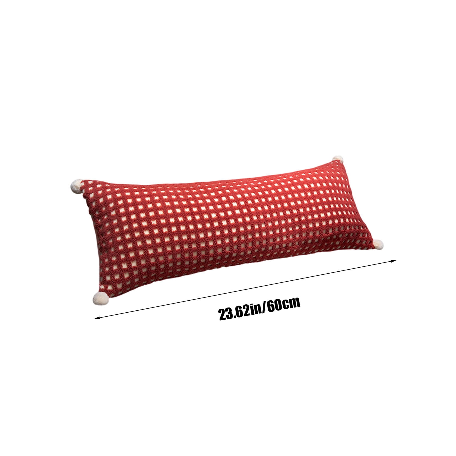 Specollect Clearance 2Pcs Soft Velvet Long Pillow with Removable Cover, Cute Soft Roll Body Pillows Lumbar Cushion for Leg, Back,Lumbar,Dormitory 60cm