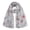 Grey, variant on Blue Scarfs Scarf Women Fashion Floral Printing Paris Gauze Scarf Tie Scarf Prevents In Cape Large Scarf