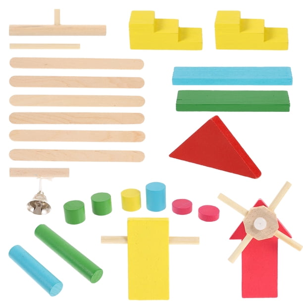 1 Set 26pcs Children Domino Blocks Playthings Bloques de madera Bloques de juguetes Juego de juguetes