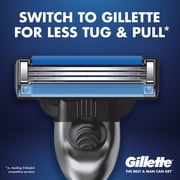 Gillette Mach3 Razor Blade Refills, 10ct Razor Cartridges with Lubrication Strip, 3-Blade Razor
