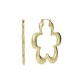 thumbnail image 4 of Madden NYC Women's Gold-Tone Flower Hoop Earrings, 4 of 4