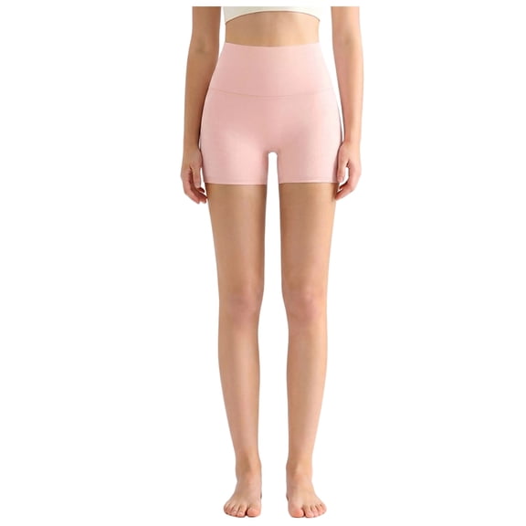 vigerkar Biker Shorts 4" | Booty Scrunch Butt, Buttery Soft, Workout, Pilates, No Front Seam, High Waist, for Women (Pink, XL)