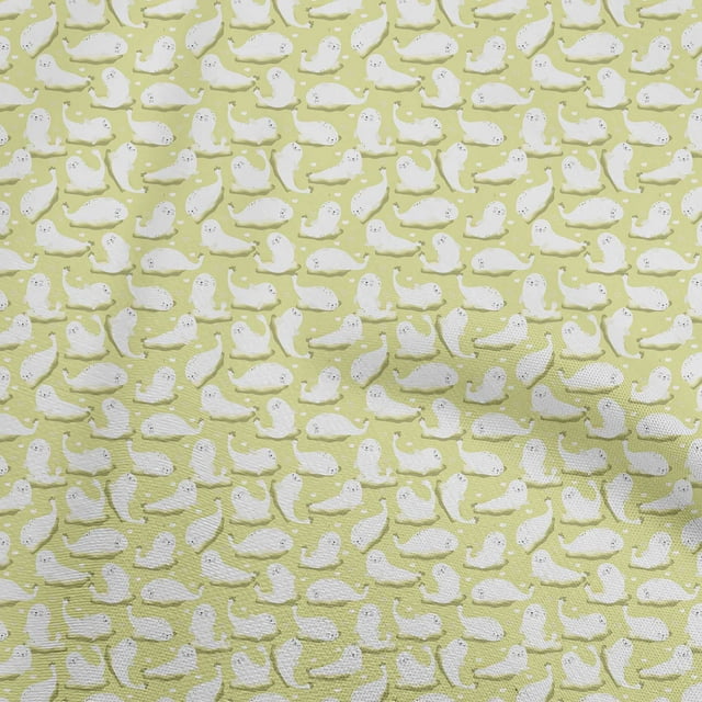 oneOone Georgette Viscose Lime Fabric Asian Kawaii Craft Projects Decor Fabric Printed By The Yard 42 Inch Wide