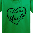 thumbnail image 4 of Inktastic I Love My Uncle in Black Chalk Heart Youth T-Shirt, 4 of 5