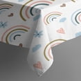 thumbnail image 3 of Cute Rainbow Colorful Tablecloth,Wipeable Polyester Table Cover for Rectangle Tables,Durable Tablecloth Decoration Tablecloths for Birthday Picnic Wedding Tea Party Decorations, 3 of 5