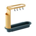 thumbnail image 3 of Estante Del Fregadero Soporte telescópico para fregadero bandeja ajustable para fregadero de cocina soporte para secado de jabón con esponja Sywqhk Libre de BPA, 3 of 8