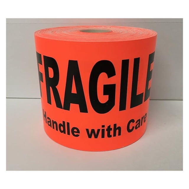 Aaiwa 500pcs Fragile Stickers – 2x3 Inch, Handle With Care Labels, Self-Adhesive, 1 Roll