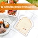 thumbnail image 2 of 2 cajas reutilizables para guardar tostadas, transparentes, para pan y sándwiches, para exteriores., 2 of 7