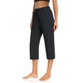 thumbnail image 3 of Sarin Mathews Womens Sports Leggings-capris Drawstring Lounge Pajamas Sweatpants with Pockets Plus Size, 3 of 6