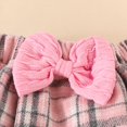 thumbnail image 7 of GYRATEDREAM Baby Girl Fall Winter Outfit Ruffle Long Sleeve Knit Romper Plaid Skirt with Headband Cute Newborn Clothes, 7 of 7