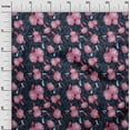 thumbnail image 3 of oneOone Rayon Blue Fabric Florals Craft Projects Decor Fabric Printed By The Yard 56 Inch Wide, 3 of 5