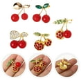 thumbnail image 3 of SKISUNO 5-Pack Rhinestone Cherry Brooch Pins for Women, Stylish Casual Accessories for Outfits and Jackets, 3 of 8