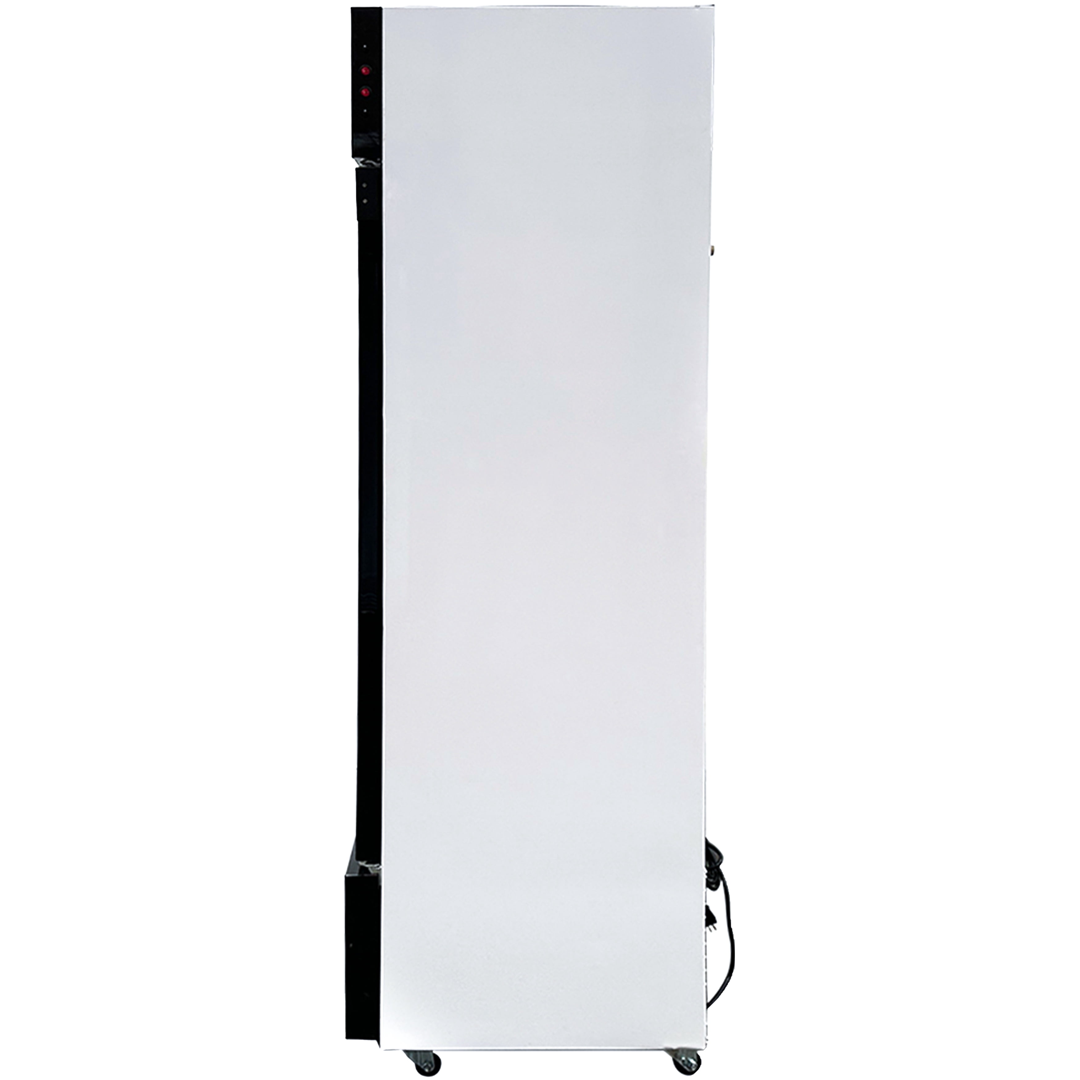 Elite Kitchen 75in Stainless Double-Tempered Glass Door Floral Cooler, 59 Cu.Ft. Commercial Refrigerator