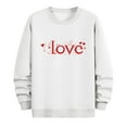 thumbnail image 5 of RYDCOT Love Heart Sweatshirt for Men Cute Hearts Graphic Pullover Long Sleeve Crew Neck Valentine Shirts Tops White, 5 of 6