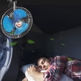thumbnail image 3 of 8in Car Fan, Clip on  Fan 2 Speed Portable Vehicle Cooling Fan,  Powered, for Truck, Boat, SUV, RV, 3 of 7